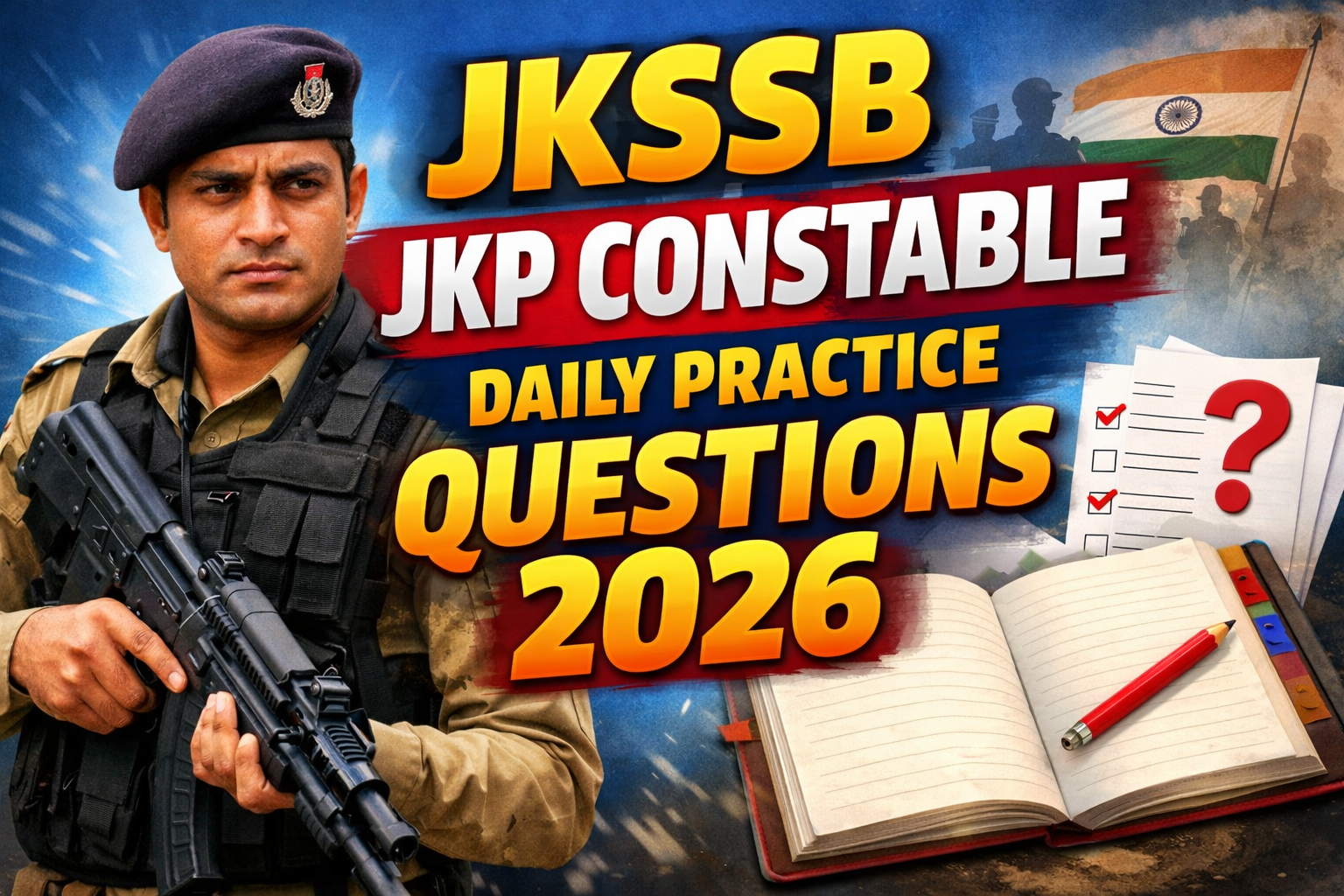 JKSSB JKP Constable Daily Practice Questions 2026: Mock Test & Preparation Strategy