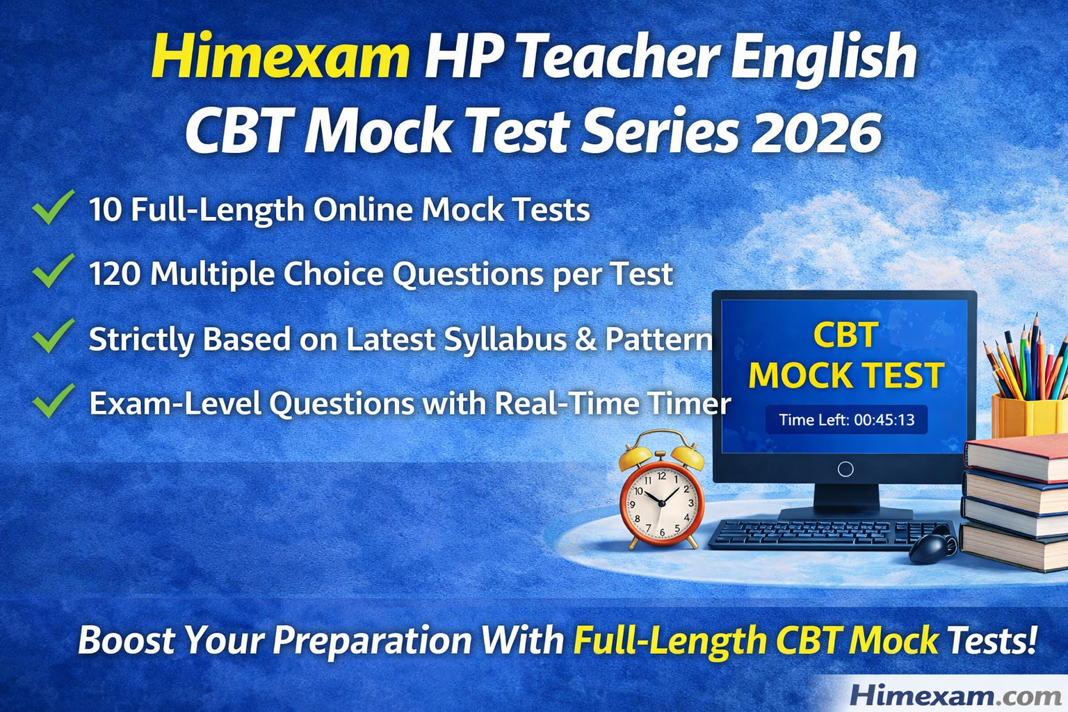 HPRCA Teacher English CBT Mock Test Series (10 CBT Test with Answer)