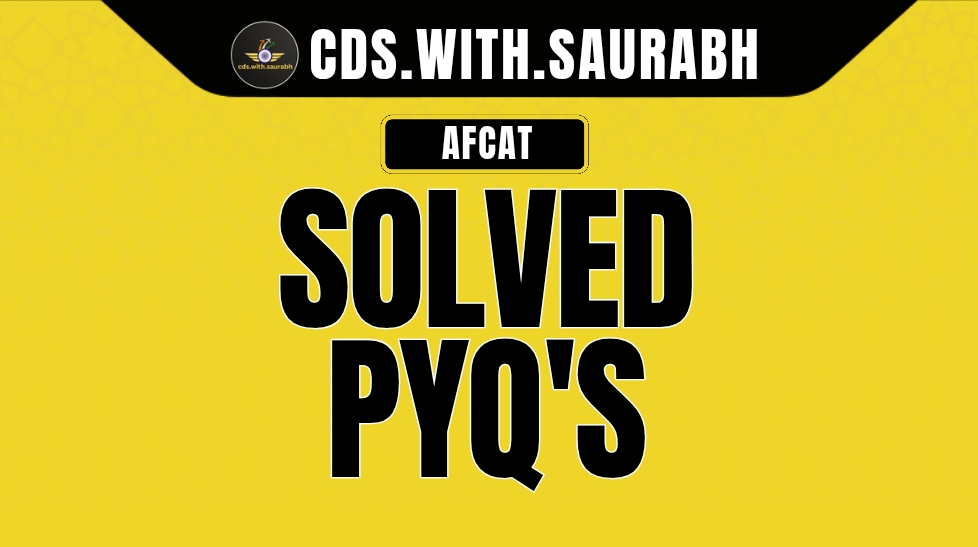 AFCAT Solved PYQs
