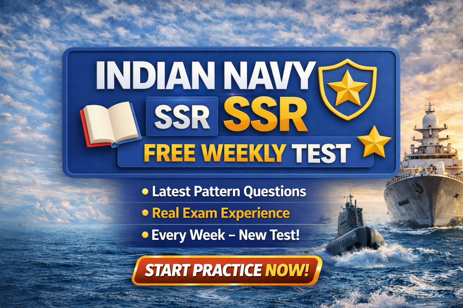 Indian Navy SSR Free Weekly Test 2026