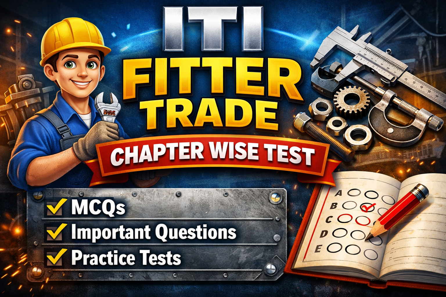 ITI FITTER TRADE COMPLETE CHAPTER WISE TEST 2026-27