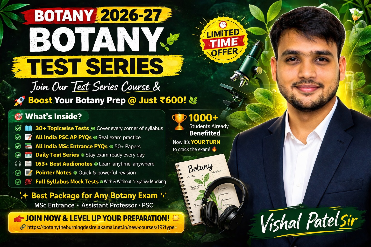 Botany Test Series 2026 - For All Botany Exam
