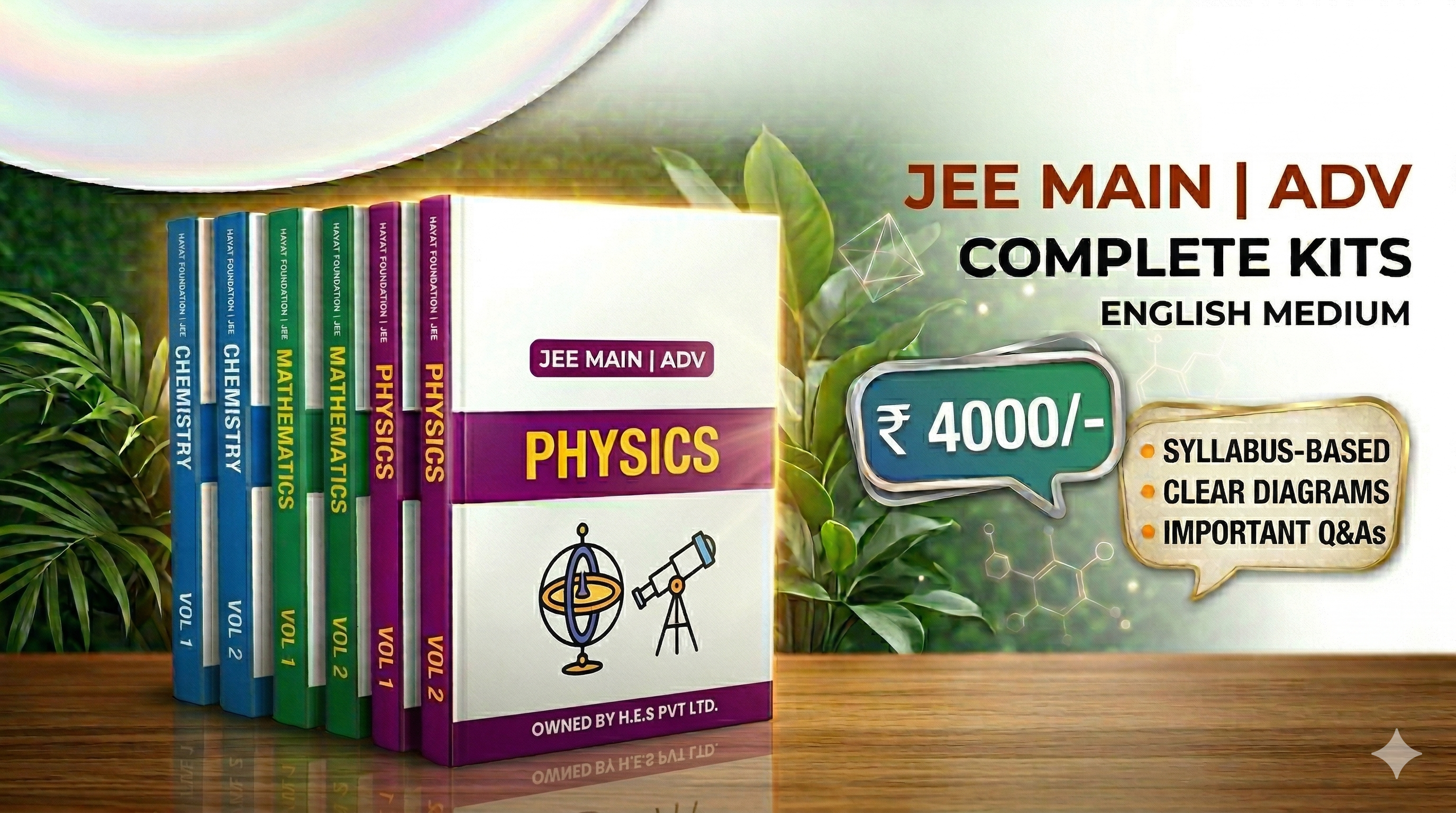 JEE Main & Advanced Complete Study Kit (English Medium) – Physics, Chemistry & Mathematics