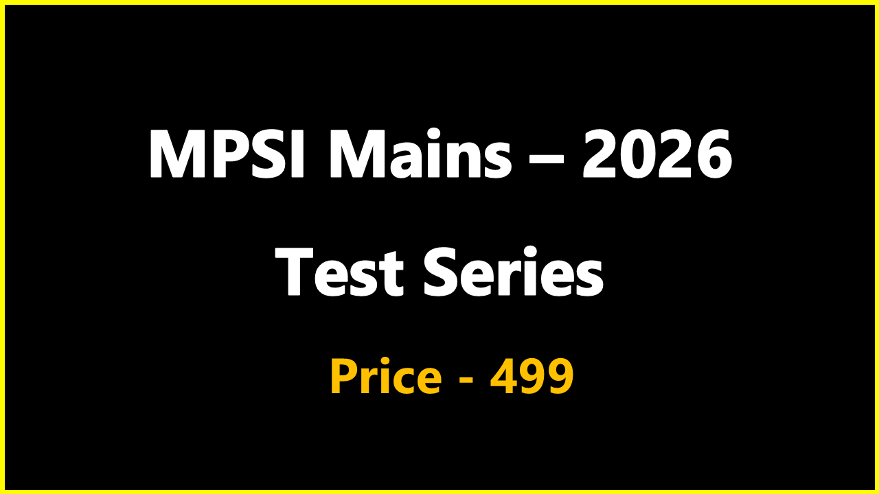 MPSI Mains - 2026