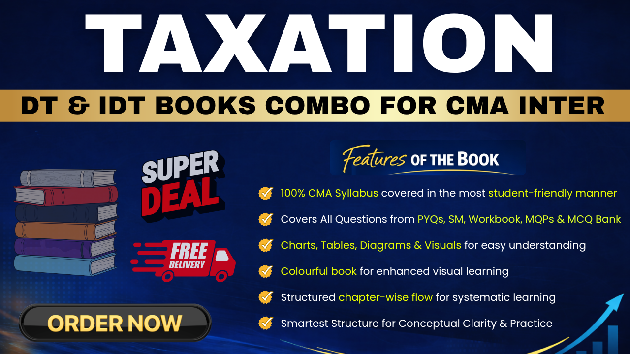Taxation - DT & IDT Combo | CMA Inter by CA Pranav Chandak 