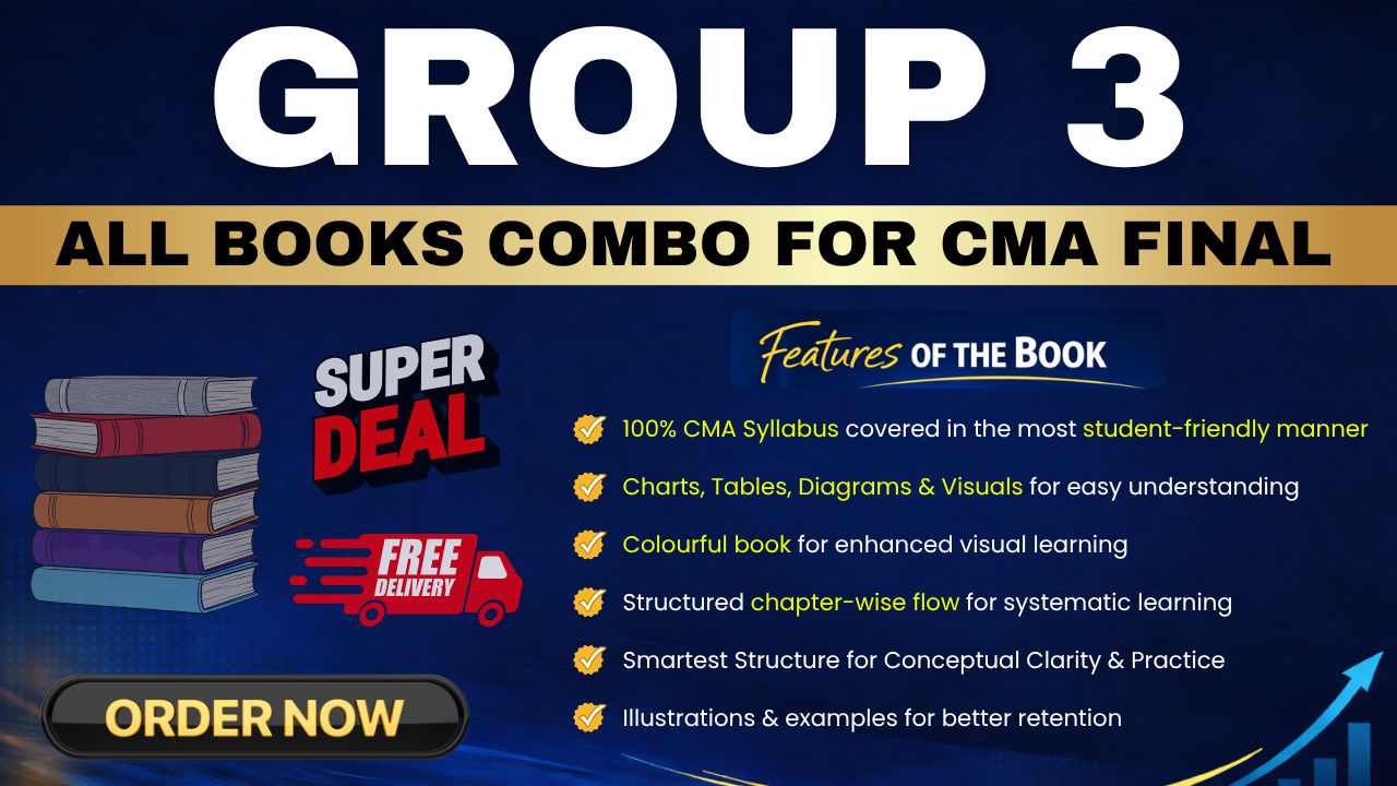 Group 3 - All Subject Books Combo | CMA Final by Pranav Chandak Academy