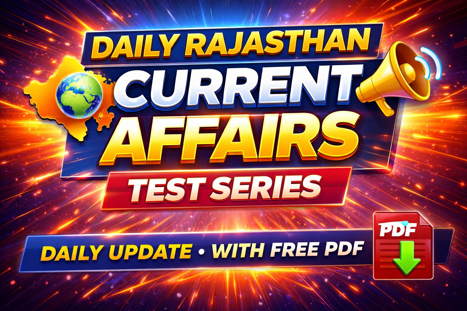 Daily Rajasthan Current Affairs MCQ Batch