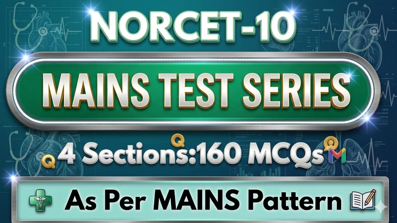 NORCET-10 MAINS Rank Booster Test Series (2026)