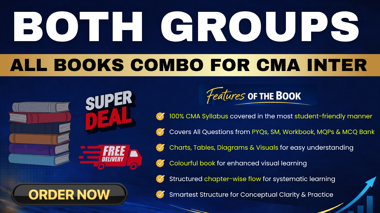 Both Groups - All Subject Books Combo | CMA Inter by Pranav Chandak Academy
