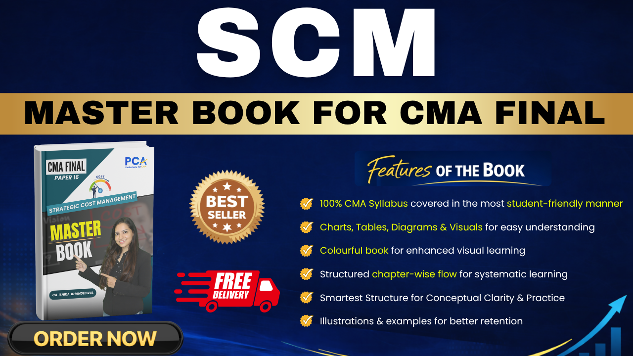 SCM Master Book | CMA Final by CA Ishika Khandelwal 