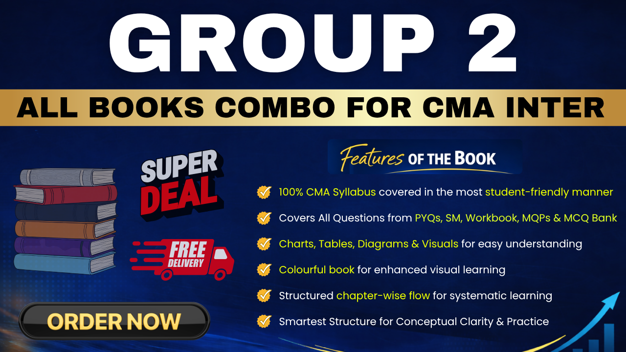 Group 2 - All Subject Books Combo | CMA Inter by Pranav Chandak Academy