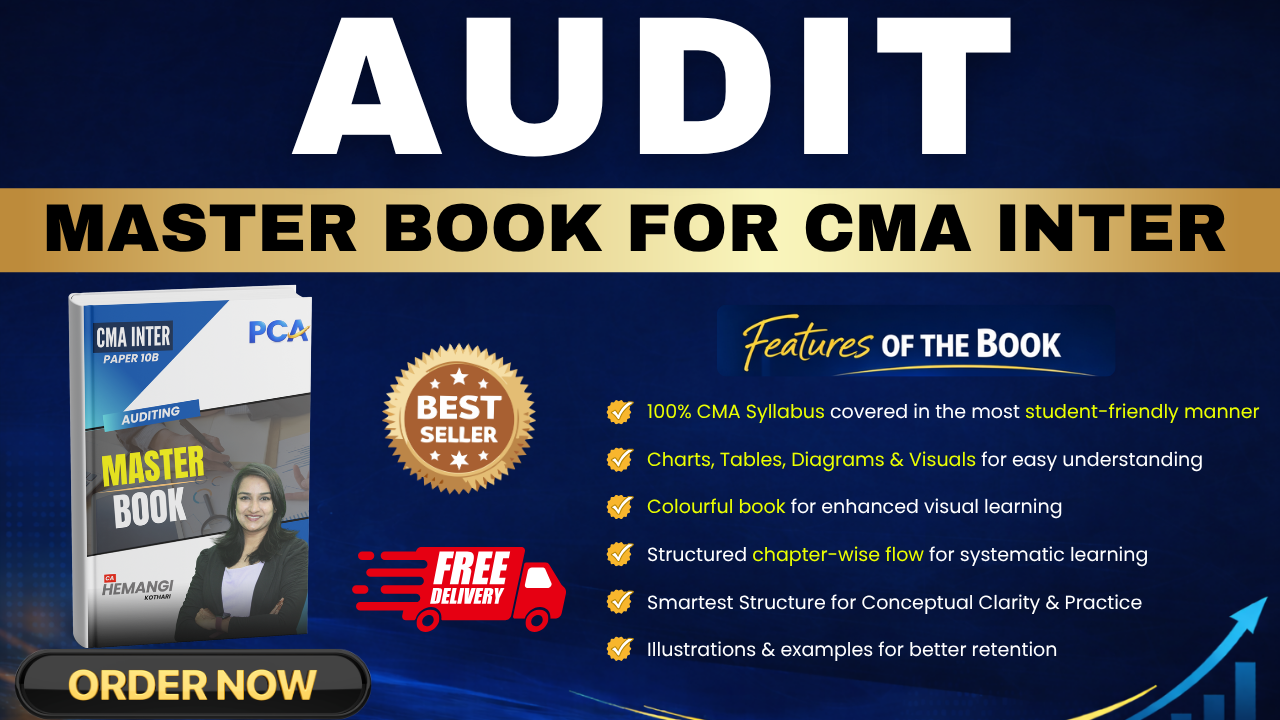 Auditing Master Book | CMA Inter by CA Hemangi Kothari