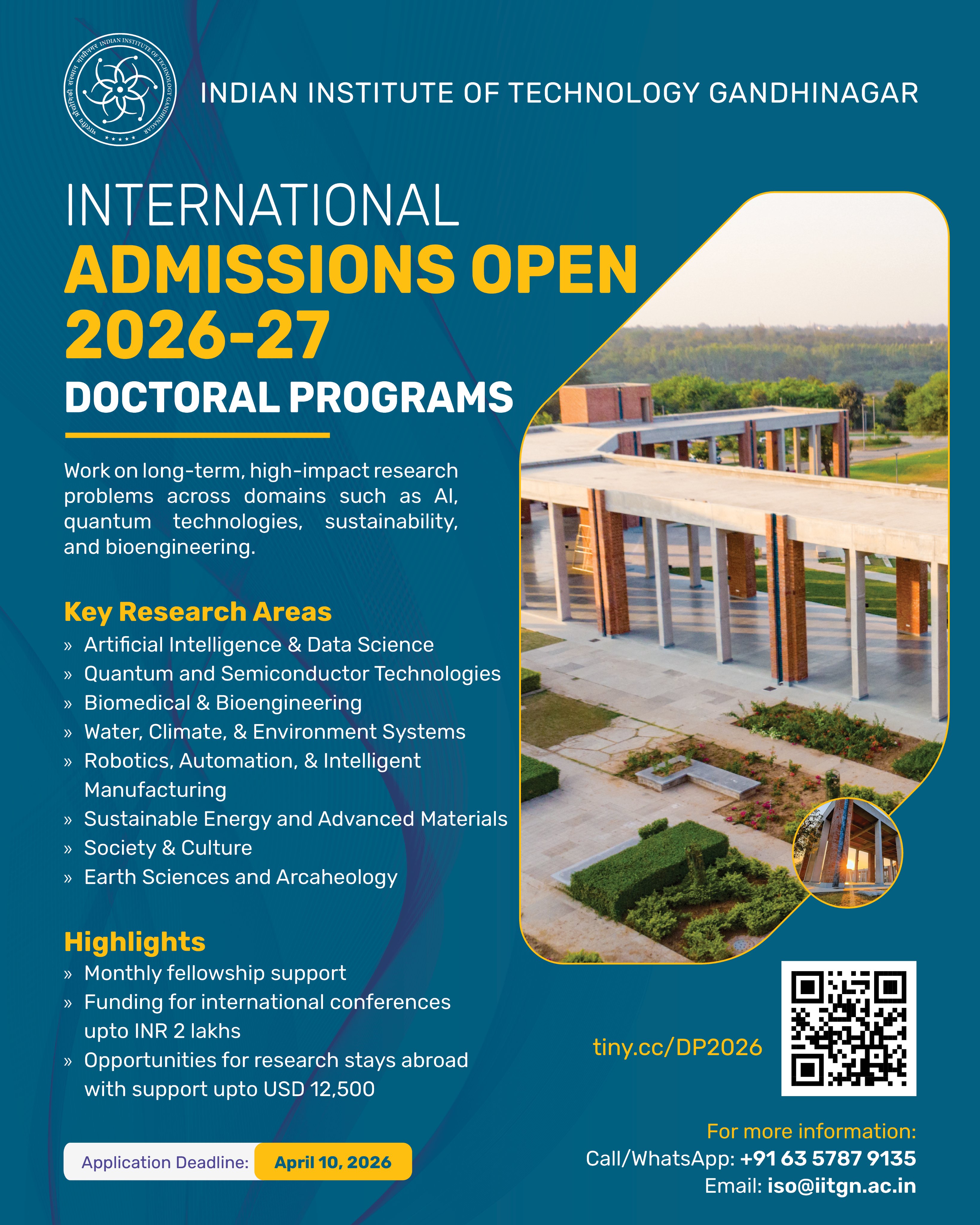 IIT Gandhinagar PhD 2026 Admissions