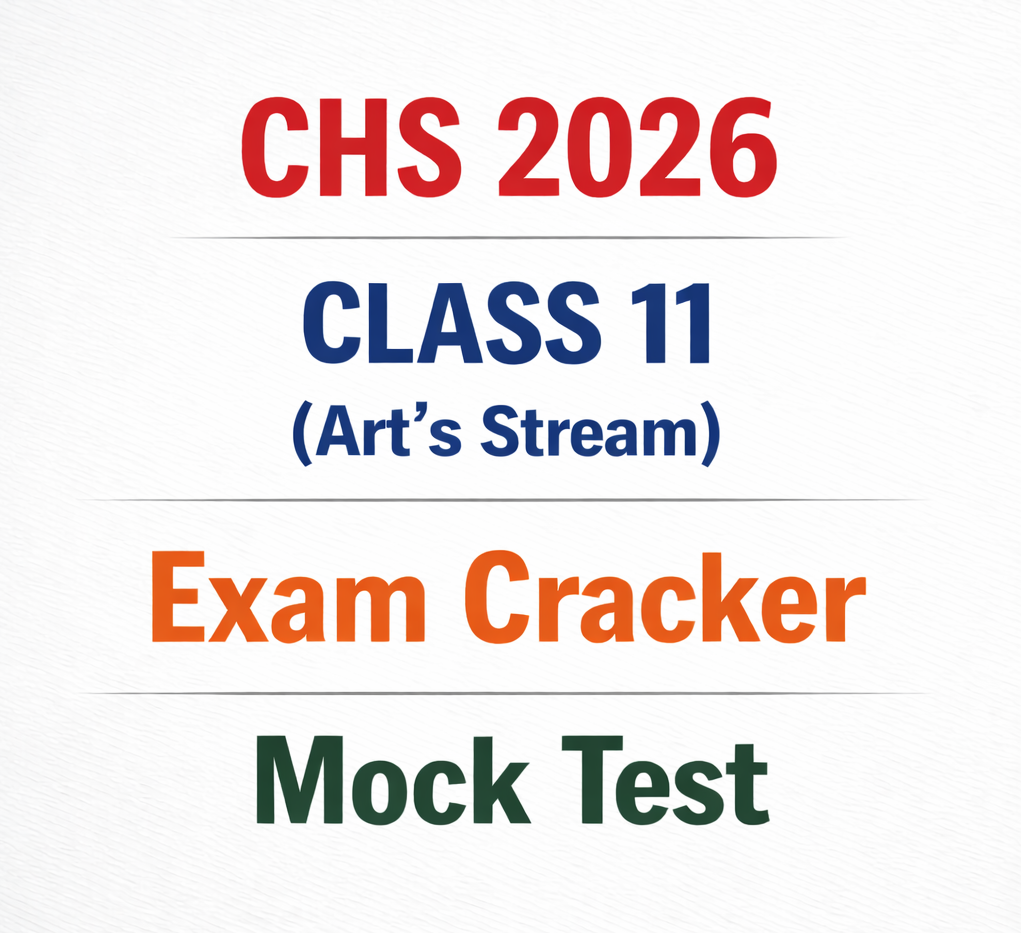 CHS 2026 Class 11 Art's Stream | Exam Cracker Mock test