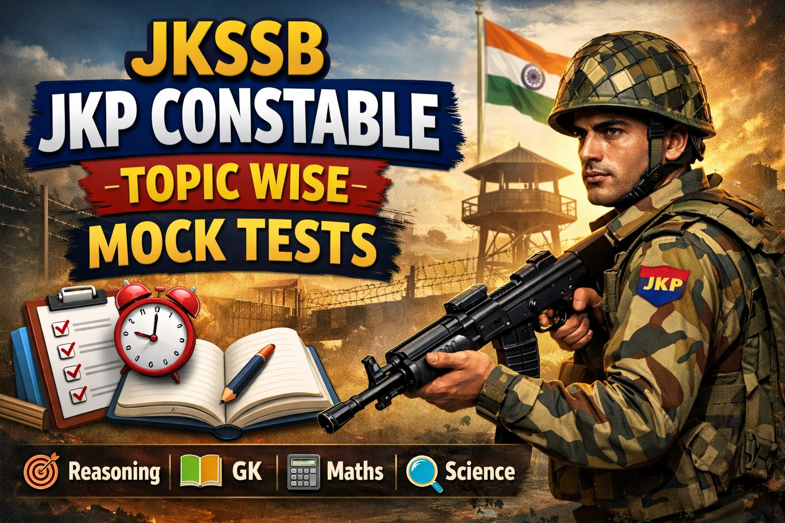 JKSSB JKP Constable Topic Wise Mock Tests & Winning Strategy