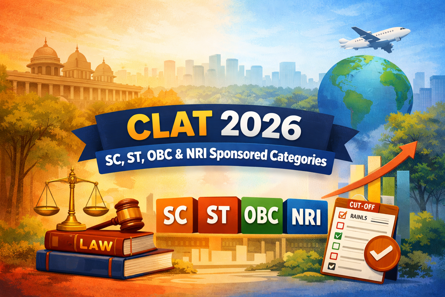 SC, ST, OBC and NRI Sponsored Categories Based on CLAT 2026