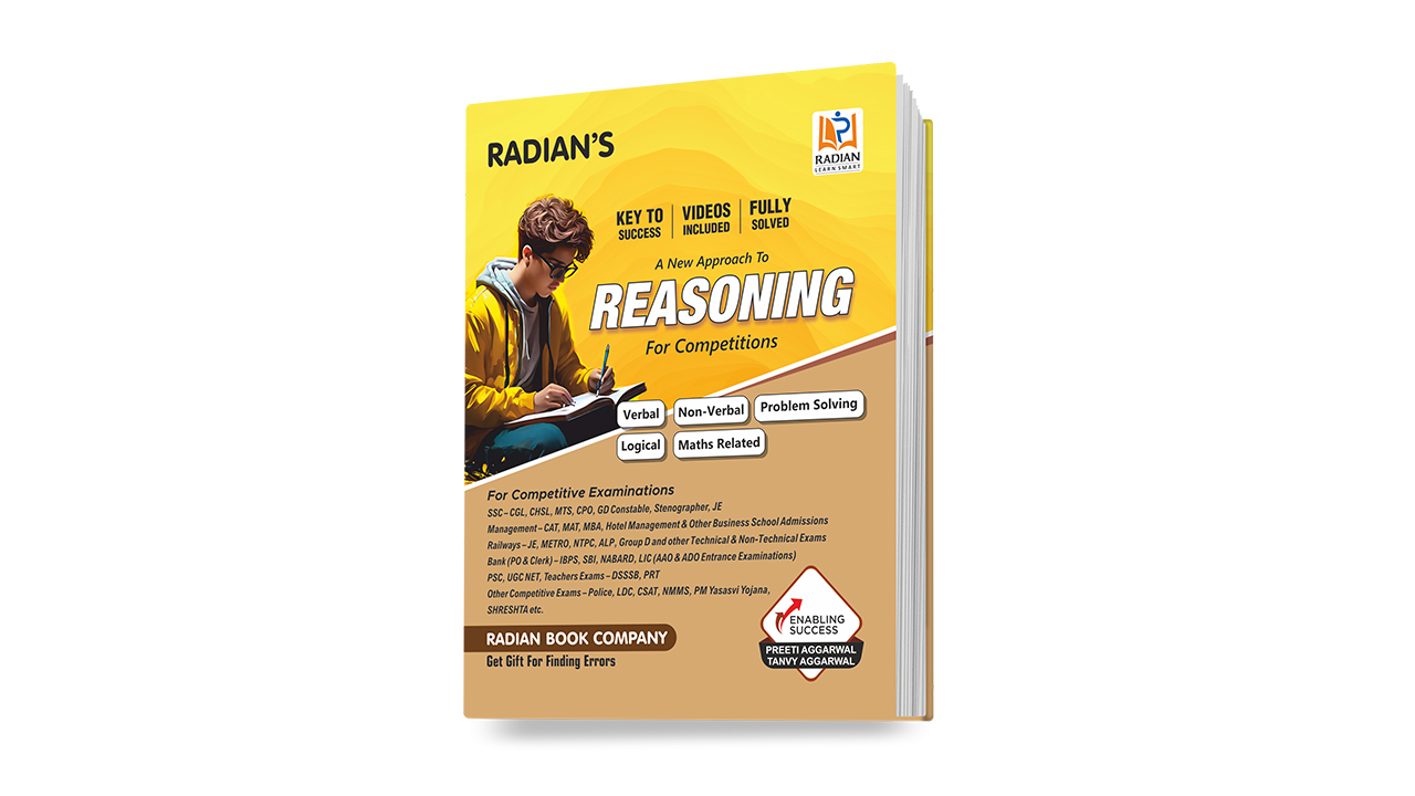 A New Approach to Reasoning for All Competitive Exams Book in English | Verbal, Non-Verbal, Logical, Problem Solving and Maths Related Reasoning