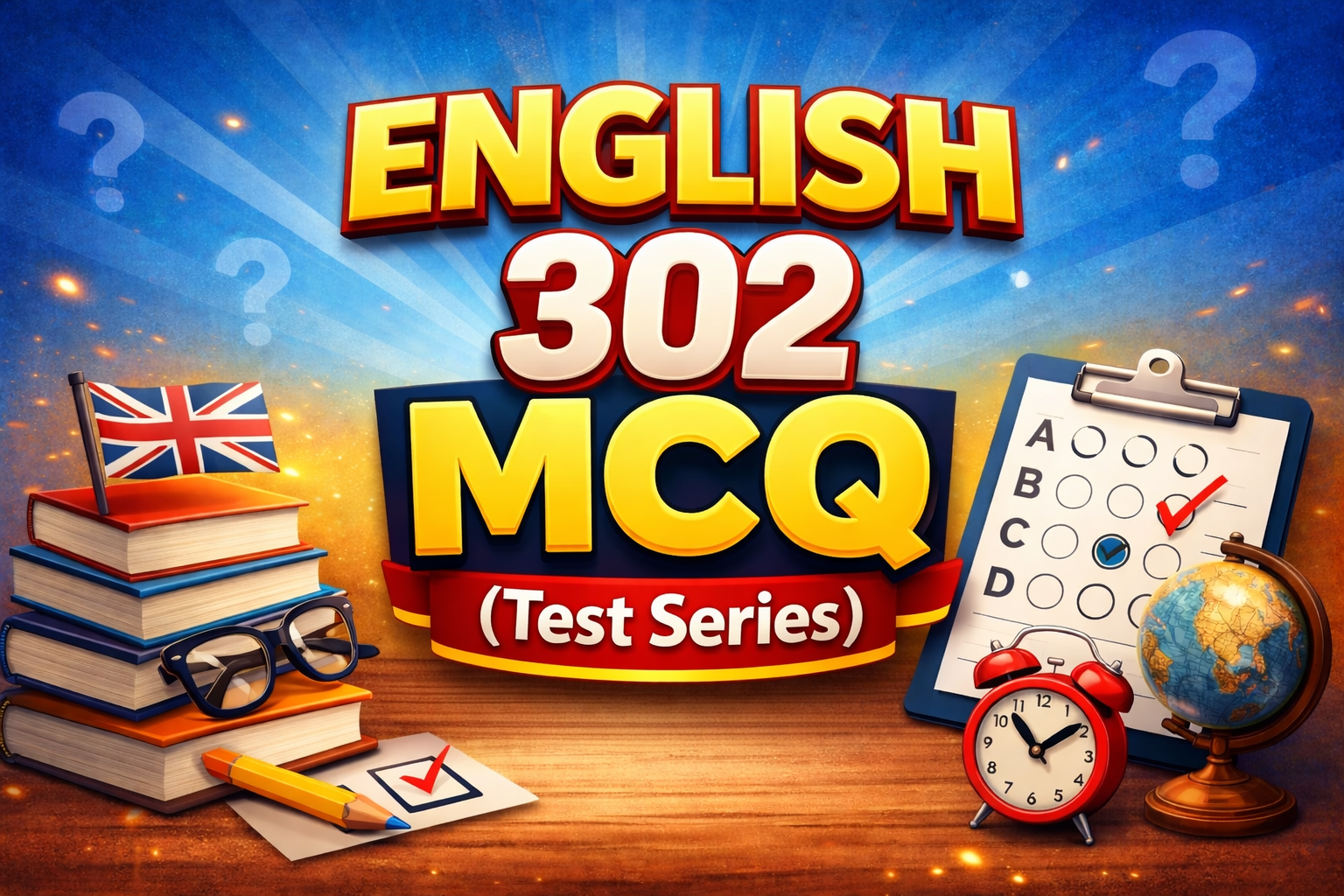 English 302 Class 12th MCQ (Test Series)