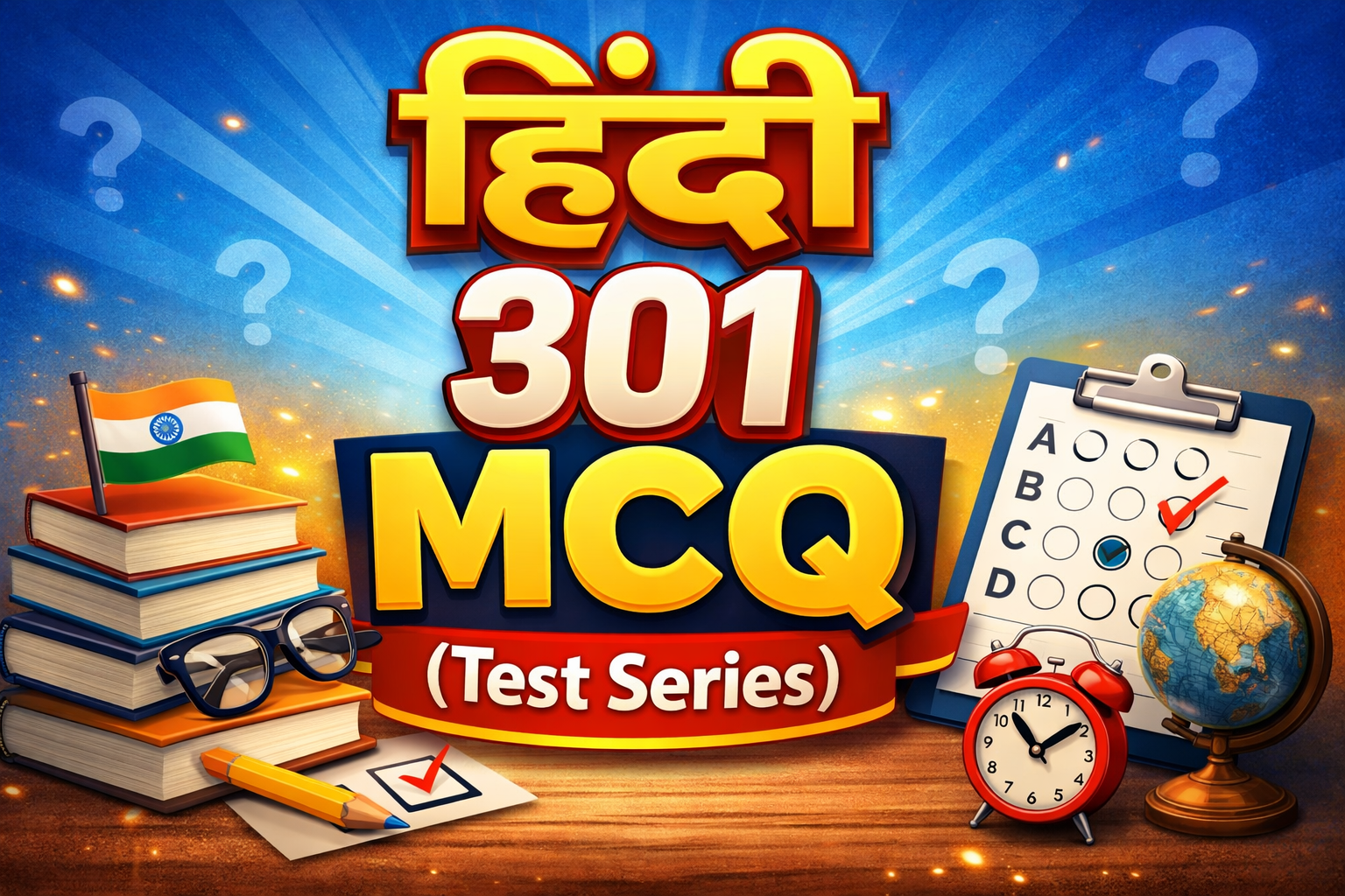 Hindi 301 Class 12th MCQ (Test Series)