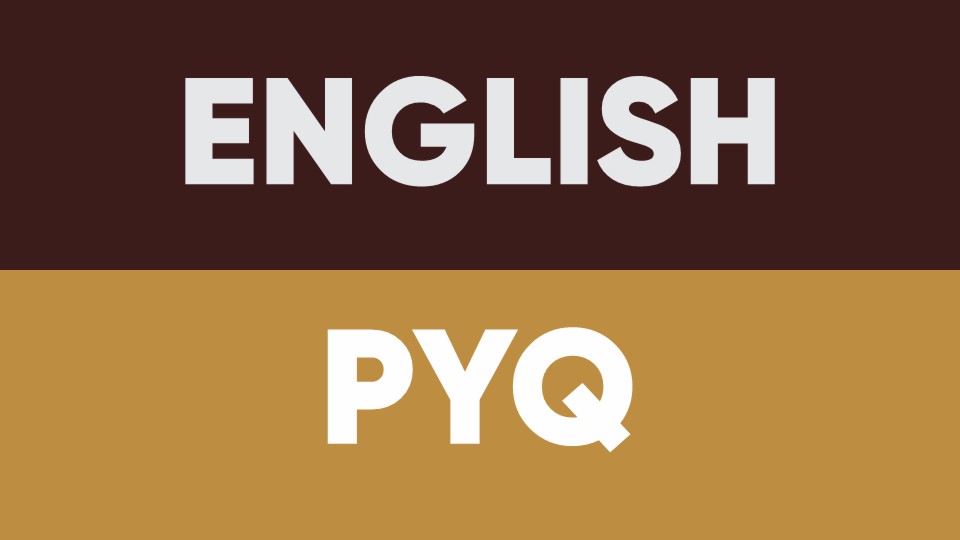 PYQs English