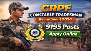 CRPF Tradesmen ನೇಮಕಾತಿ ಅಧಿಸೂಚನೆ...  ● ಒಟ್ಟು ಹುದ್ದೆಗಳು : 9195  ● ಅರ್ಹತೆ : 10ನೇ ತರಗತಿ  ● ವಯೋಮಿತಿ : 18 - 23 ವರ್ಷಗಳು ಡ್ರೈವರ್‌ಗಳಿಗೆ 21 - 27 ವರ್ಷಗಳು  ● ಅರ್ಜಿ ದಿನಾಂಕಗಳು : 20 ಏಪ್ರಿಲ್ - 19 ಮೇ  ● ವೇತನ ಮಟ್ಟ : Level-03  ● ಅರ್ಜಿ ಶುಲ್ಕ : ₹ 100/-  ● ಎತ್ತರ ಪುರುಷರು - 170 ಸೆಂ.ಮೀ | ಮಹಿಳೆಯರು - 157 ಸೆಂ.ಮೀ