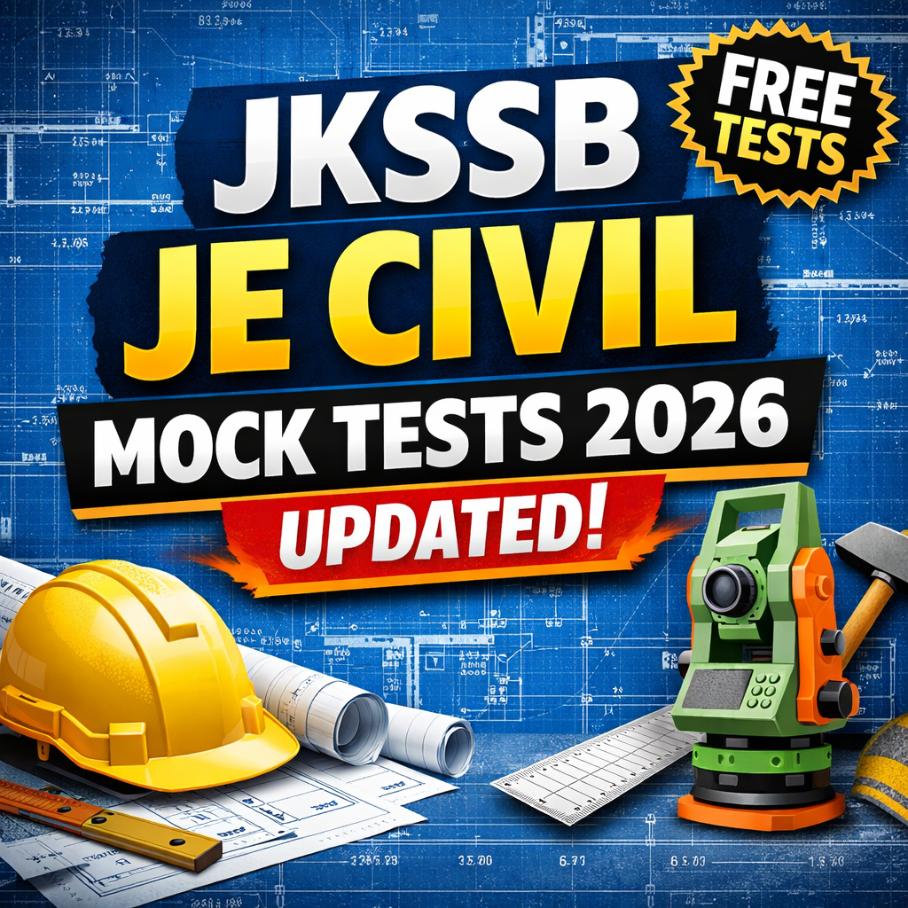 JKSSB JE Civil Mock Tests 2026 ATTEMPT NOW