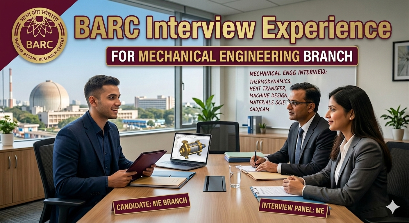 BARC Interview Experience for Mechanical Engineering (2026) – Real Questions, Strategy & Selection Guide