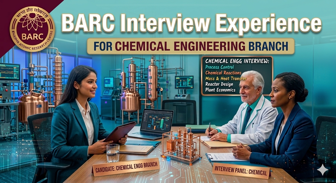 BARC Interview Experience for Chemical Engineering (2026) – Real Questions, Strategy & Selection Guide