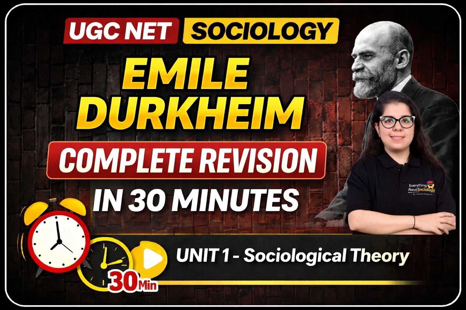 EMILE DURKHEIM - YOUTUBE LESSON 1