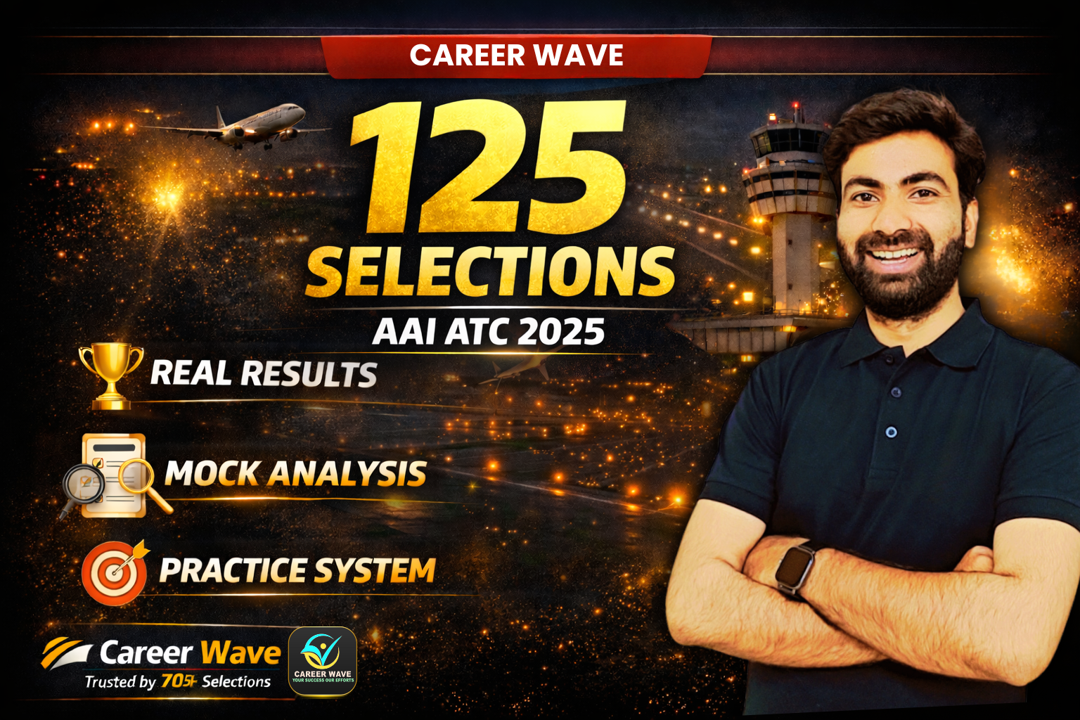 Career Wave Selections in AAI ATC 2025 | 125 Selected Students with Strategy & Success Stories