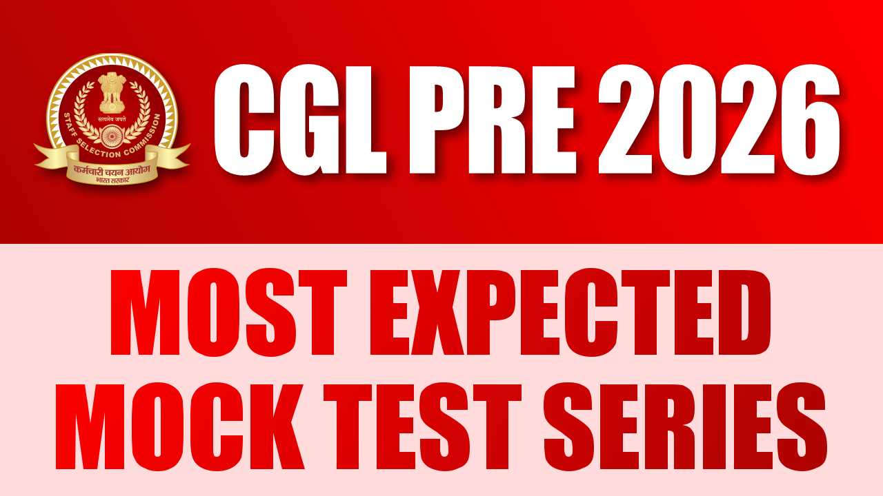 SSC CGL PRE 2026 | MOST EXPECTED MOCK TEST SERIES