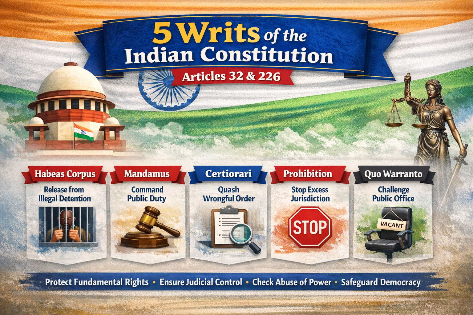 5 Writs of the Indian Constitution