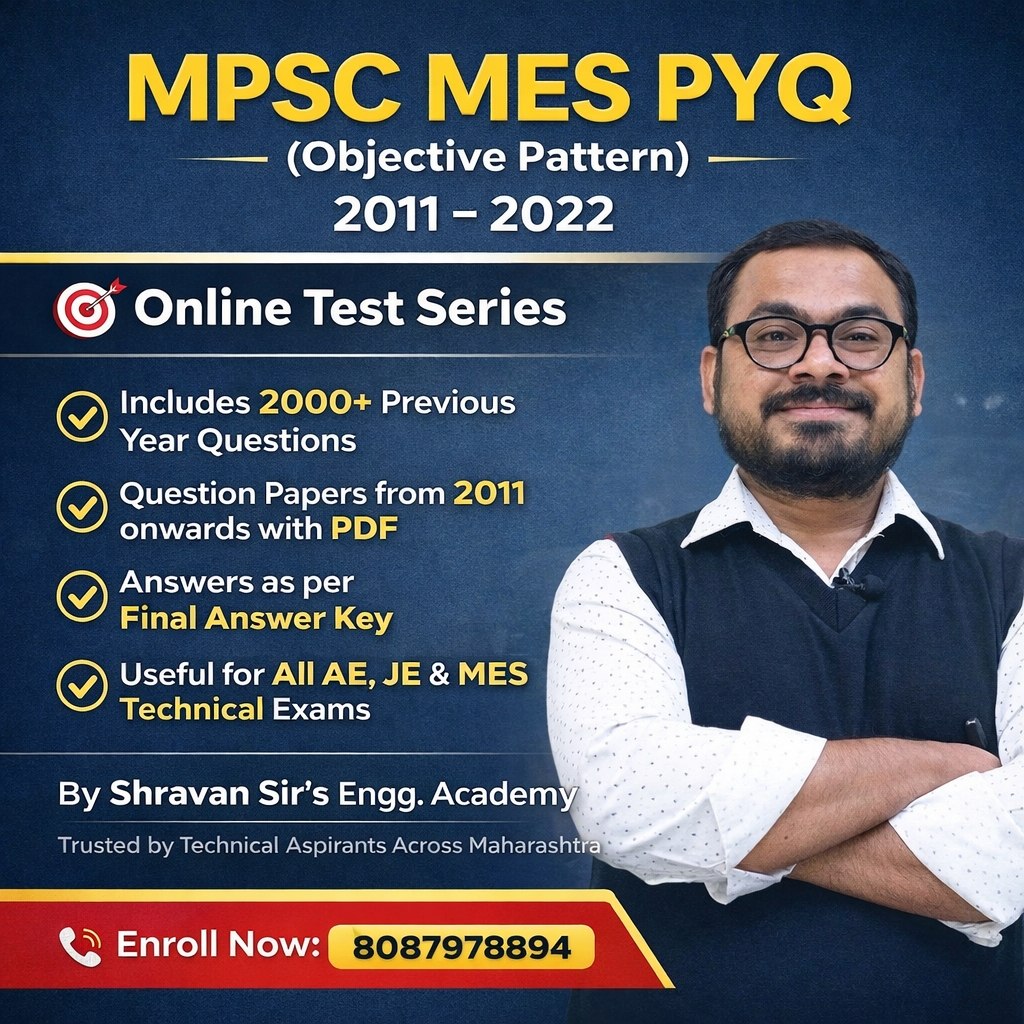 MPSC MES PYQ FULL LENGTH TEST SERIES