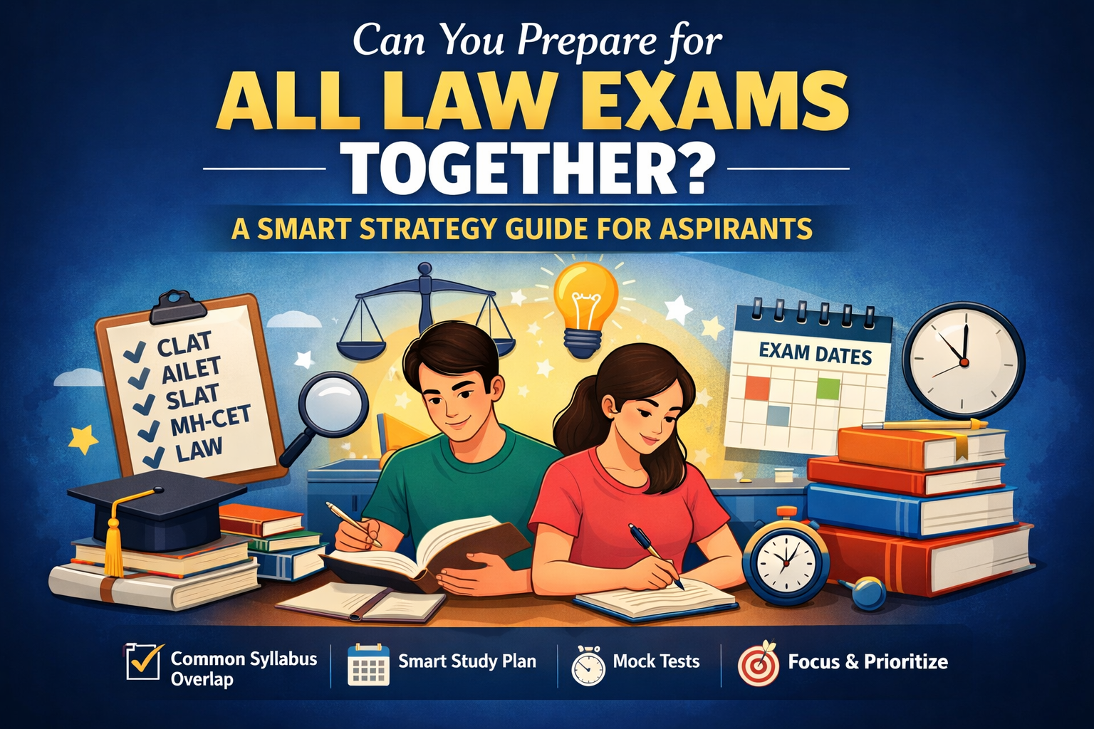Can You Prepare for All Law Exams Together? A Smart Strategy Guide for Aspirants