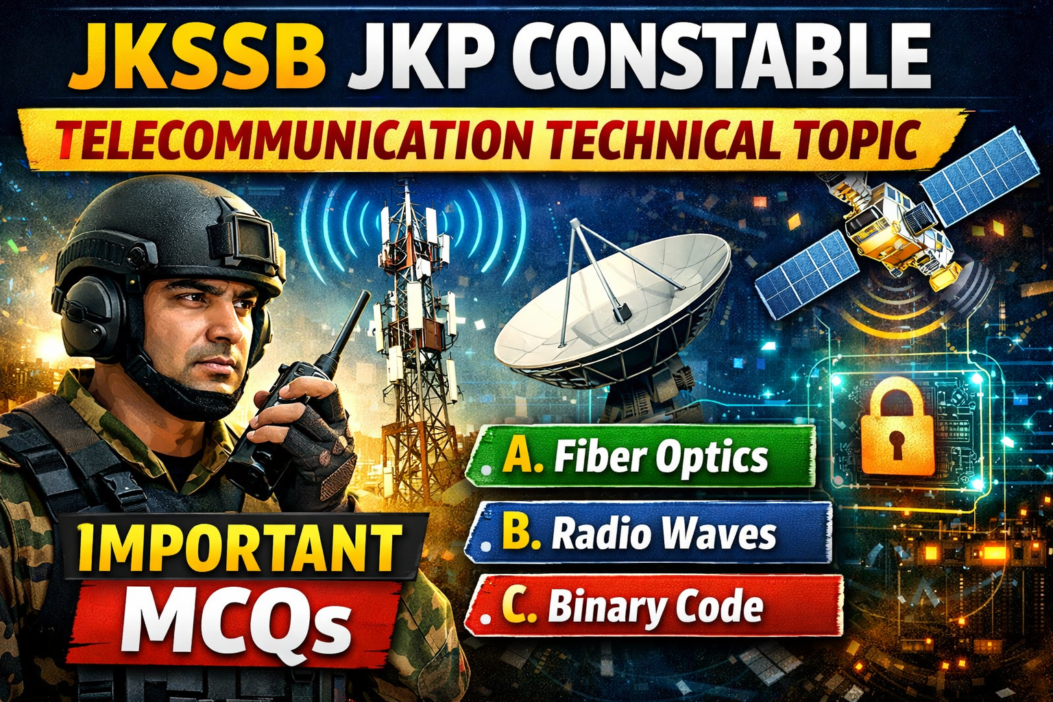 JKSSB JKP Constable Telecommunication Technical Topics 2026 download