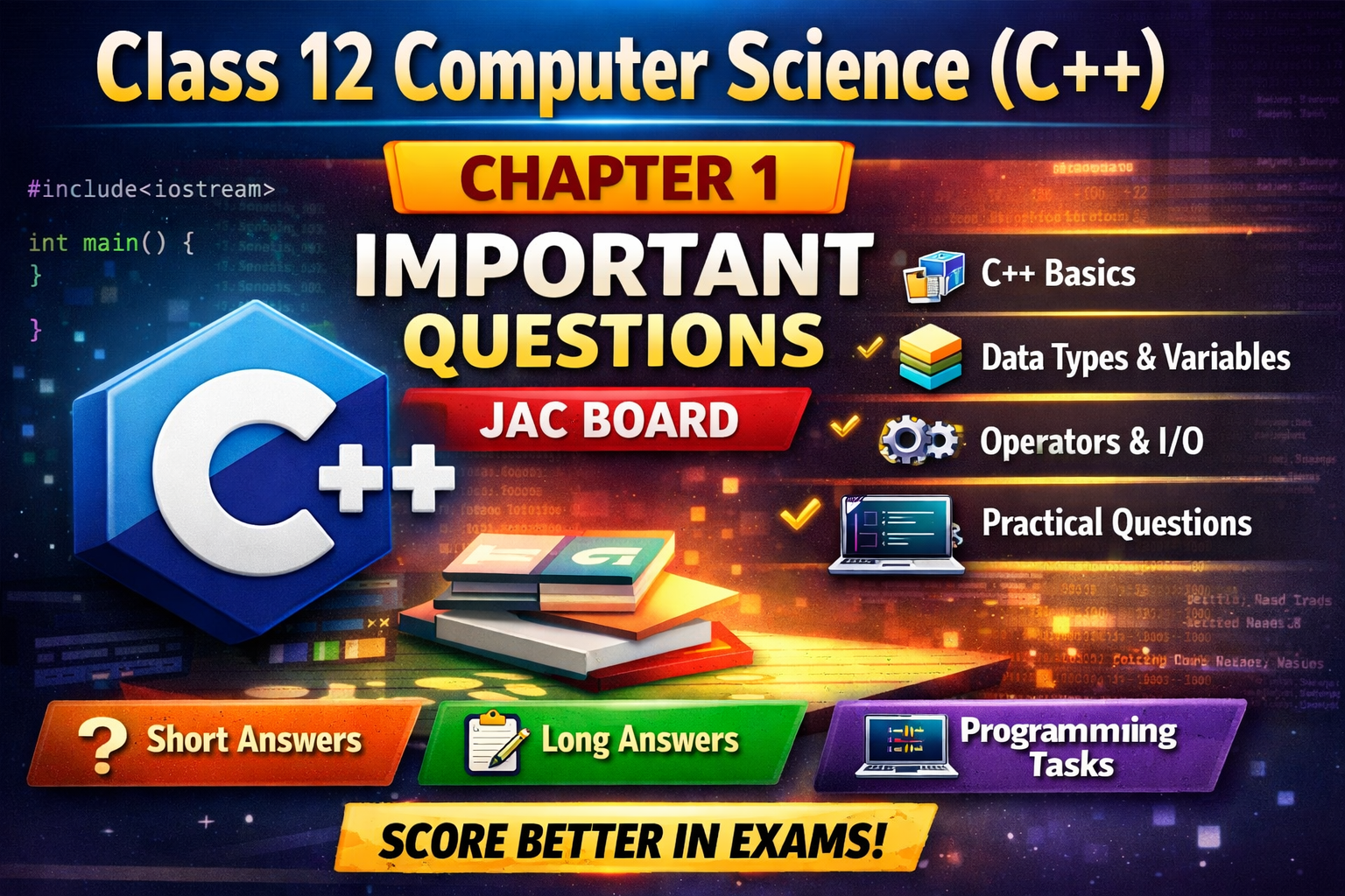 COMPUTER SCIENCE 12TH  Chapter 1 Topic 1 & 2