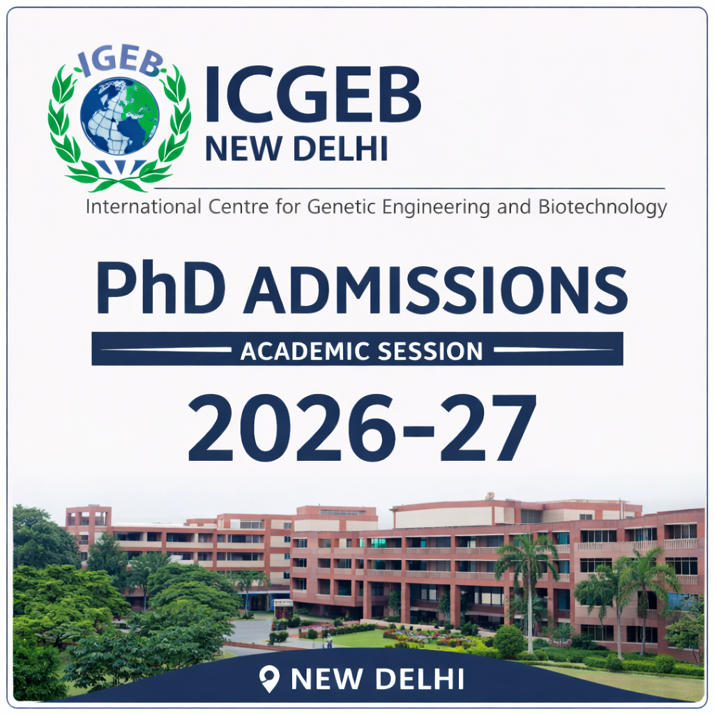 ICGEB NEW DELHI Ph.D.