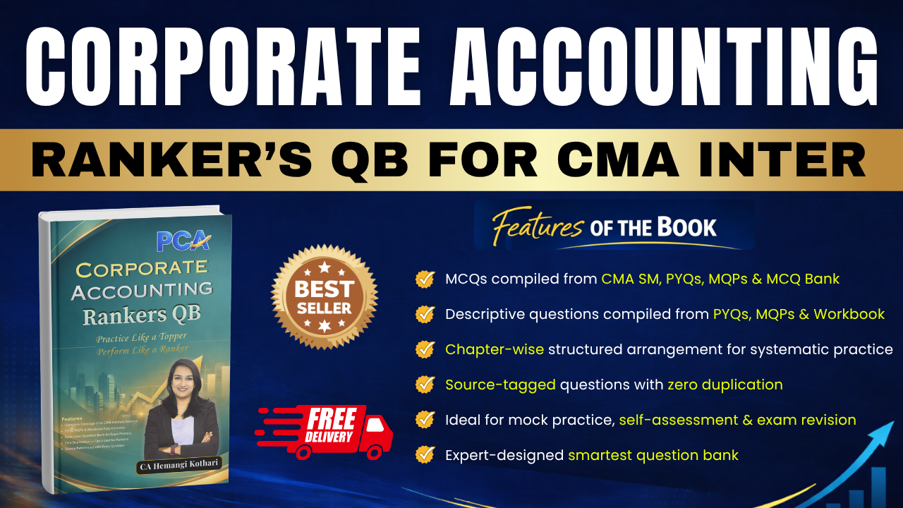 Corporate A/c Rankers QB for CMA Inter by CA Hemangi Kothari