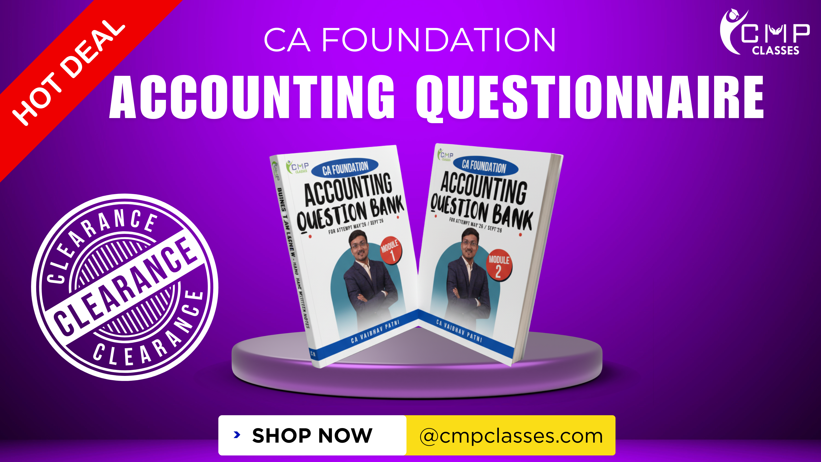 STOCK CLEARANCE SALE - CA Foundation Accounting Questionnaire 