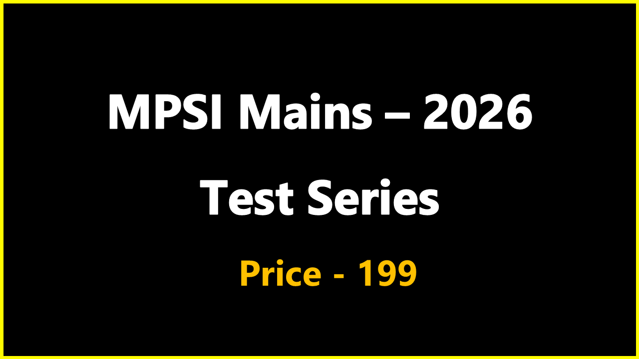 MPSI Mains - 2026