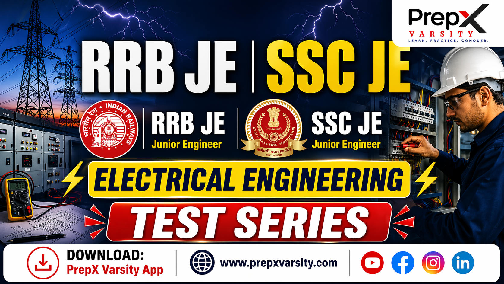 RRB JE | SSC JE 2025 | Electrical Test Series