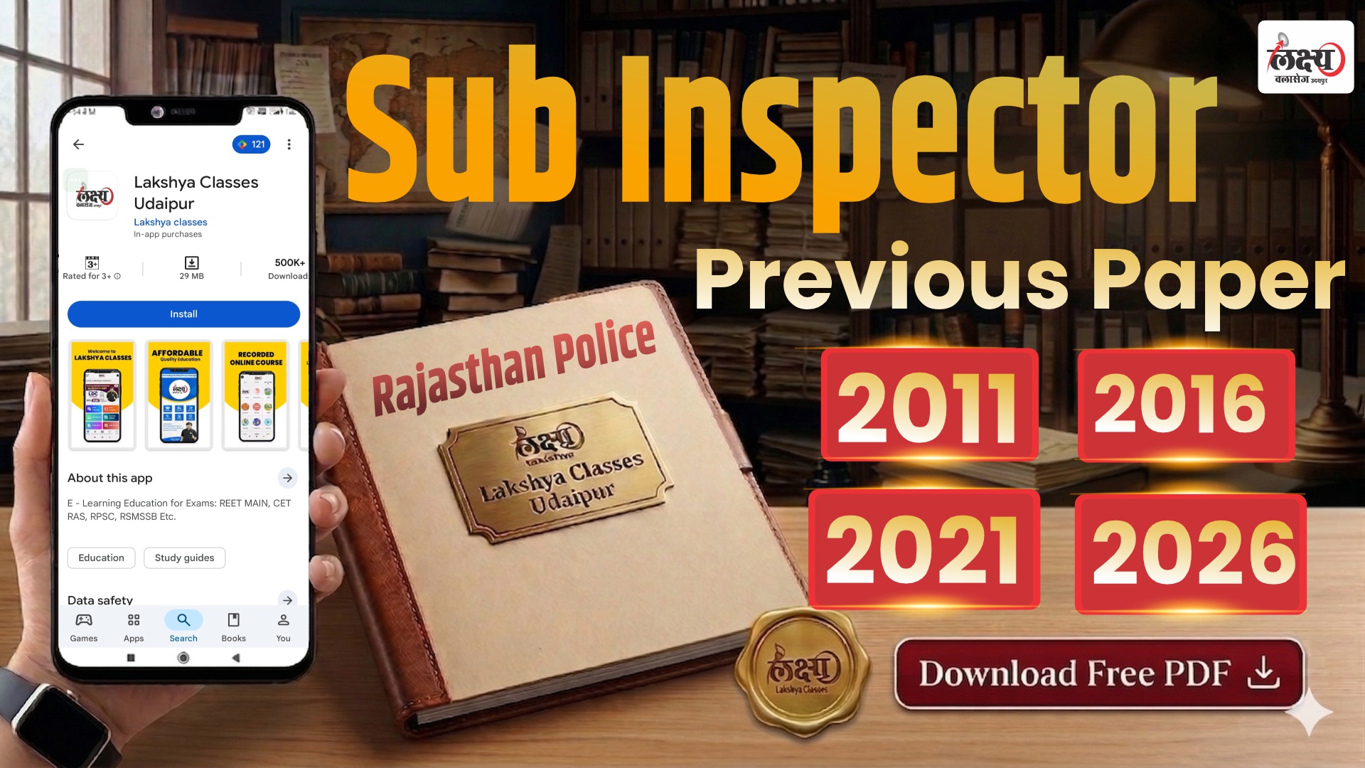 Rajasthan Police Sub Inspector Previous Year Paper