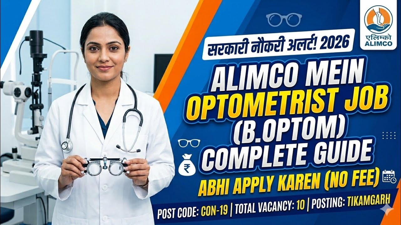 OPTOMETRIST – ALIMCO RECRUITMENT 2026