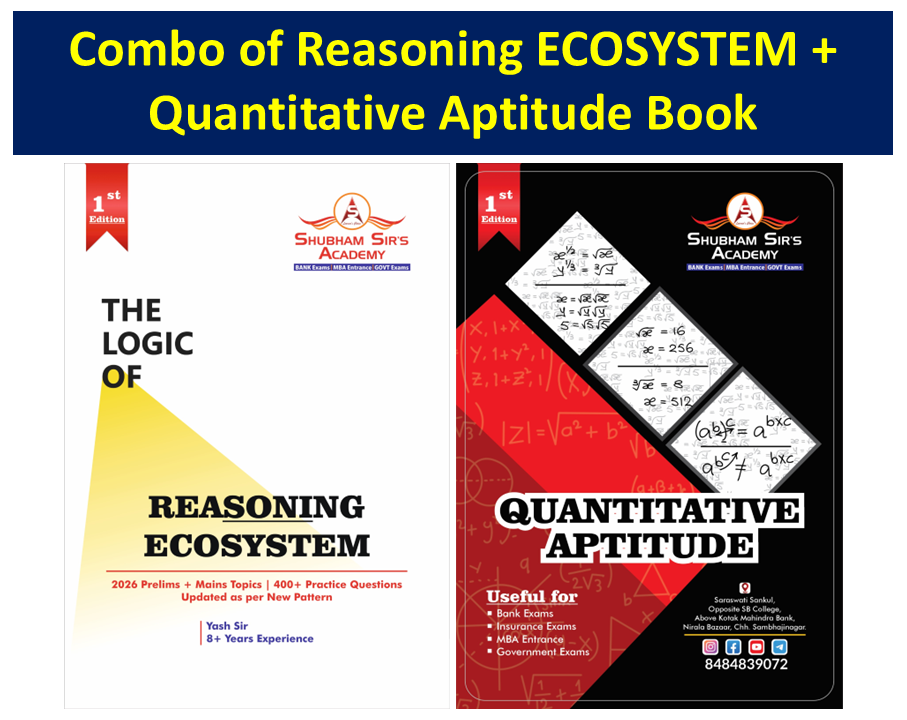 Combo of Reasoning ECOSYSTEM + Quantitative Aptitude Book