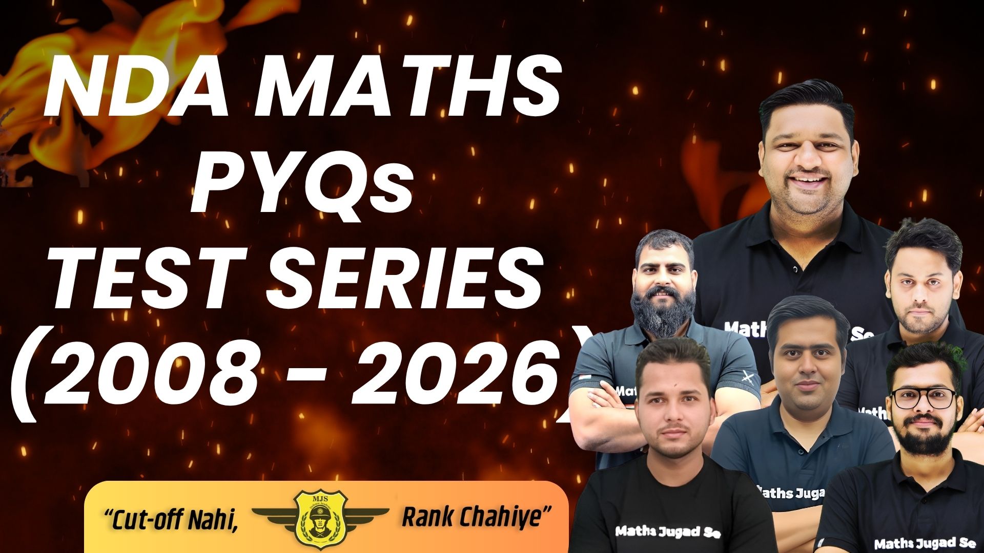 NDA Maths PYQs (2008 - 25) Test Series!