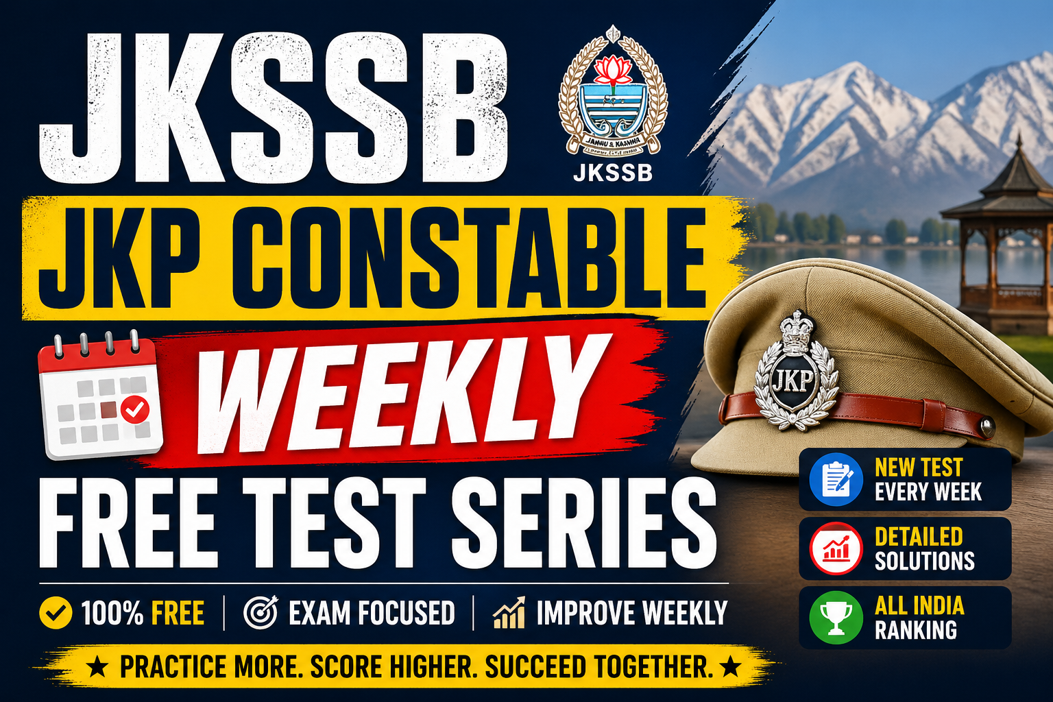 JKSSB JKP Constable Weekly Free Test Series 2026 Preparation Strategy