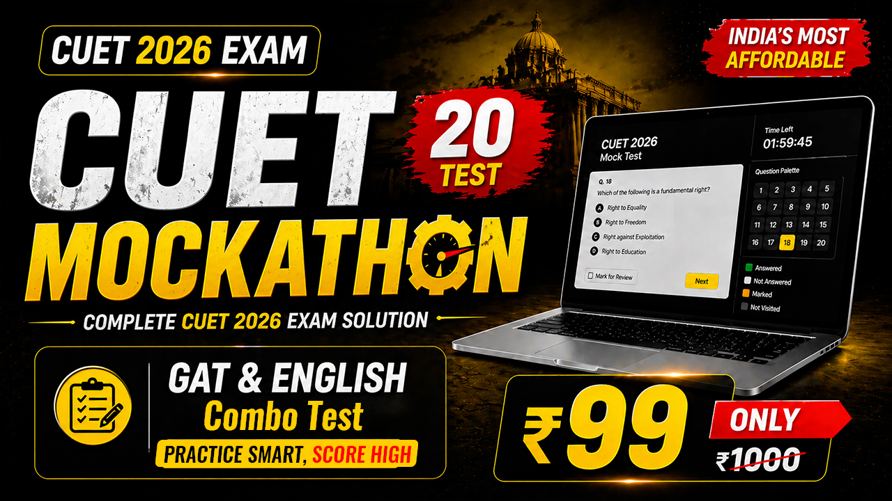 CUET MOCKATHON 2026 Exam Complete Test Series (GAT+English Lang.)