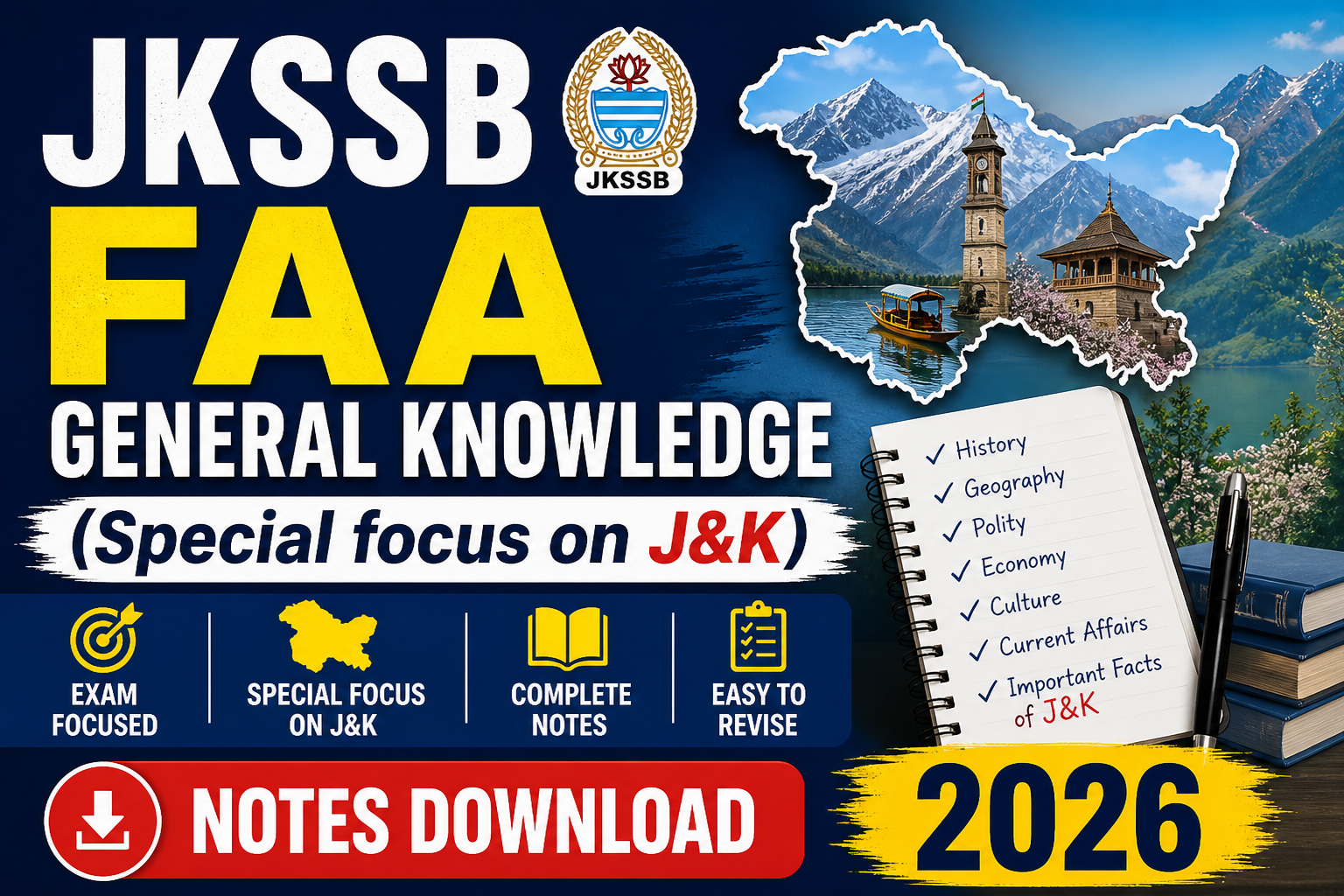 jkssb faa general knowledge notes download 2026 with j&k focus