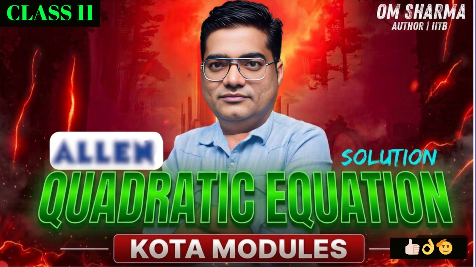 11th Quadratic Equation KOTA Module with video Solution by OM Sir