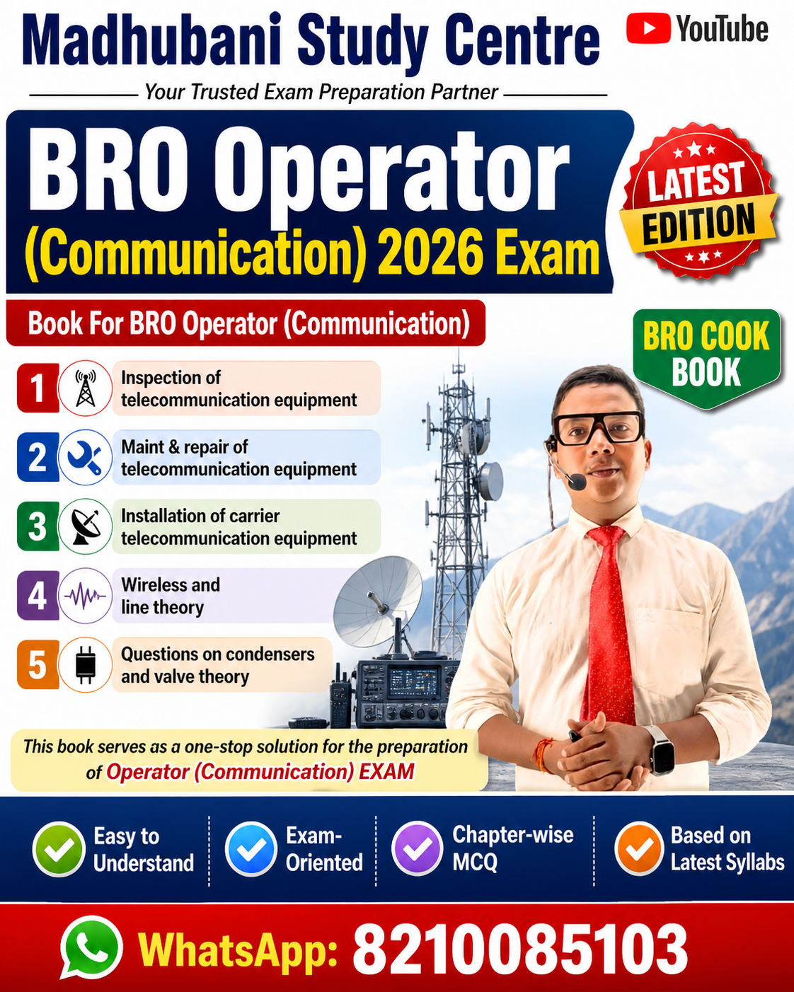 BRO Operator (Communication) 2026 Exam MCQ BOOK